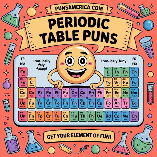 199+ Periodic Table Puns - Get your element of Fun