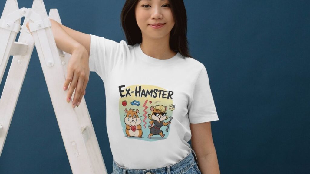 Ex Hamster Tshirt Mockup America Puns | Puns America
