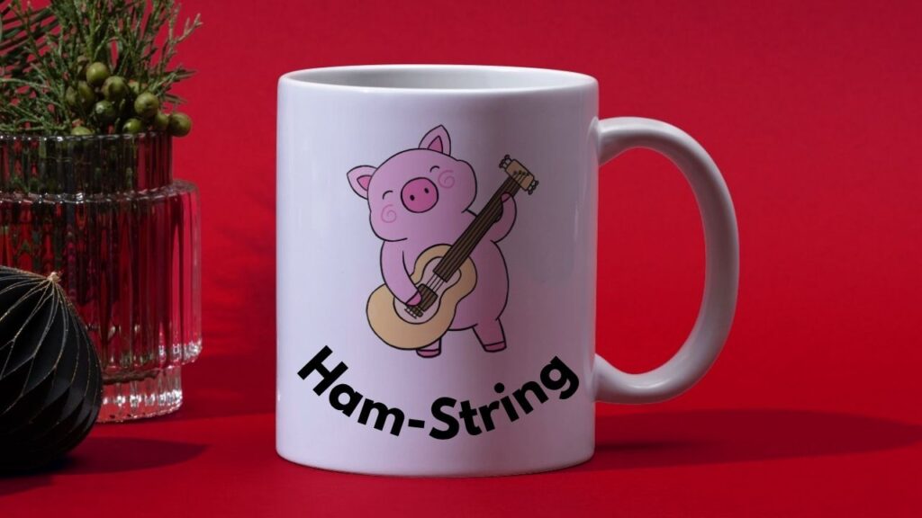 Lets Sing the Ham String Guitar Mug Mockup