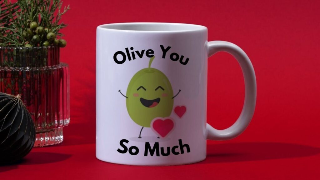 Olive can express the Love Mug Mockup