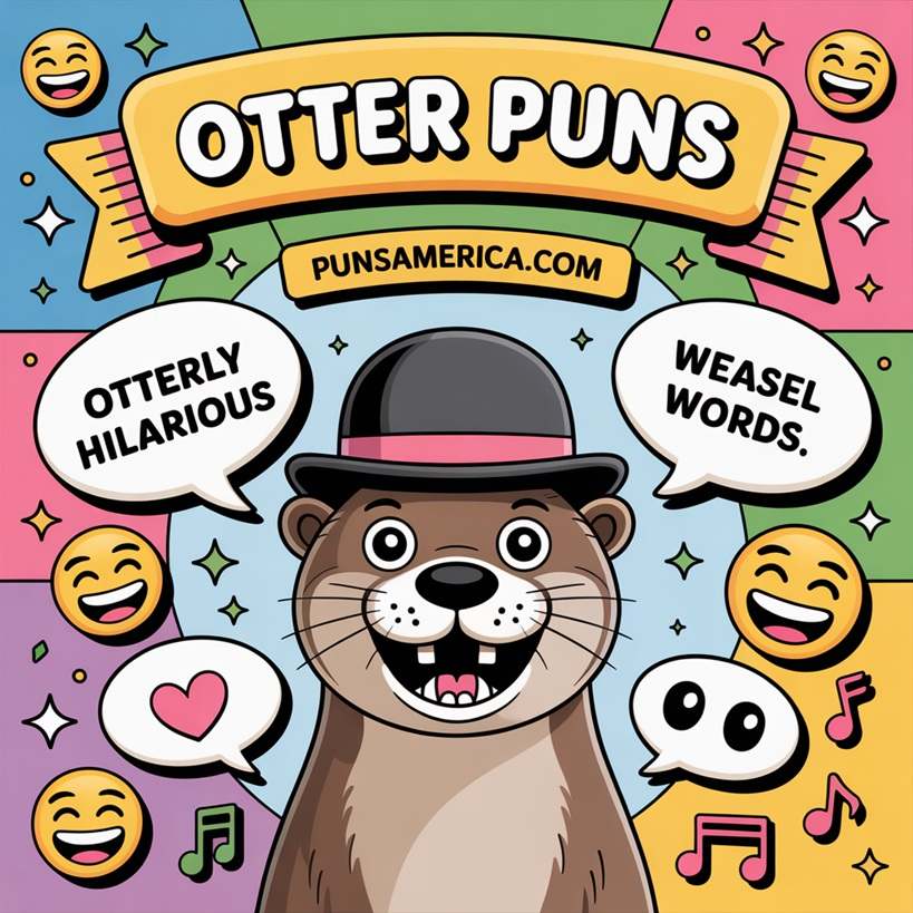 Otterly Hilarious - Otter Puns, Punstagram & Mockups