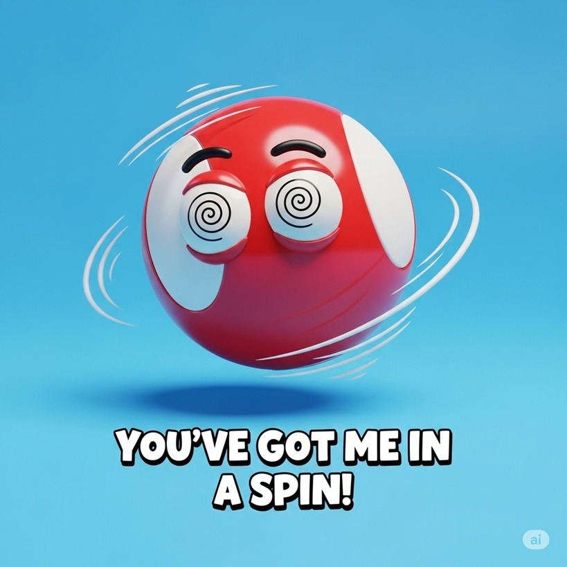 Punstagram You have got me in a spin