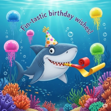 Fin tastic Bdy Wishes Happy Birthday Shark Puns | Puns America