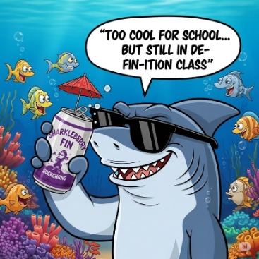 Too Cool For School. But Still In De Fin ition Class Shark Puns | Puns America