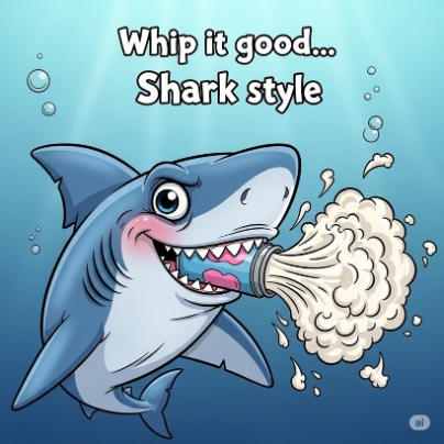 Whip it good. Shakr Style Shark Puns | Puns America